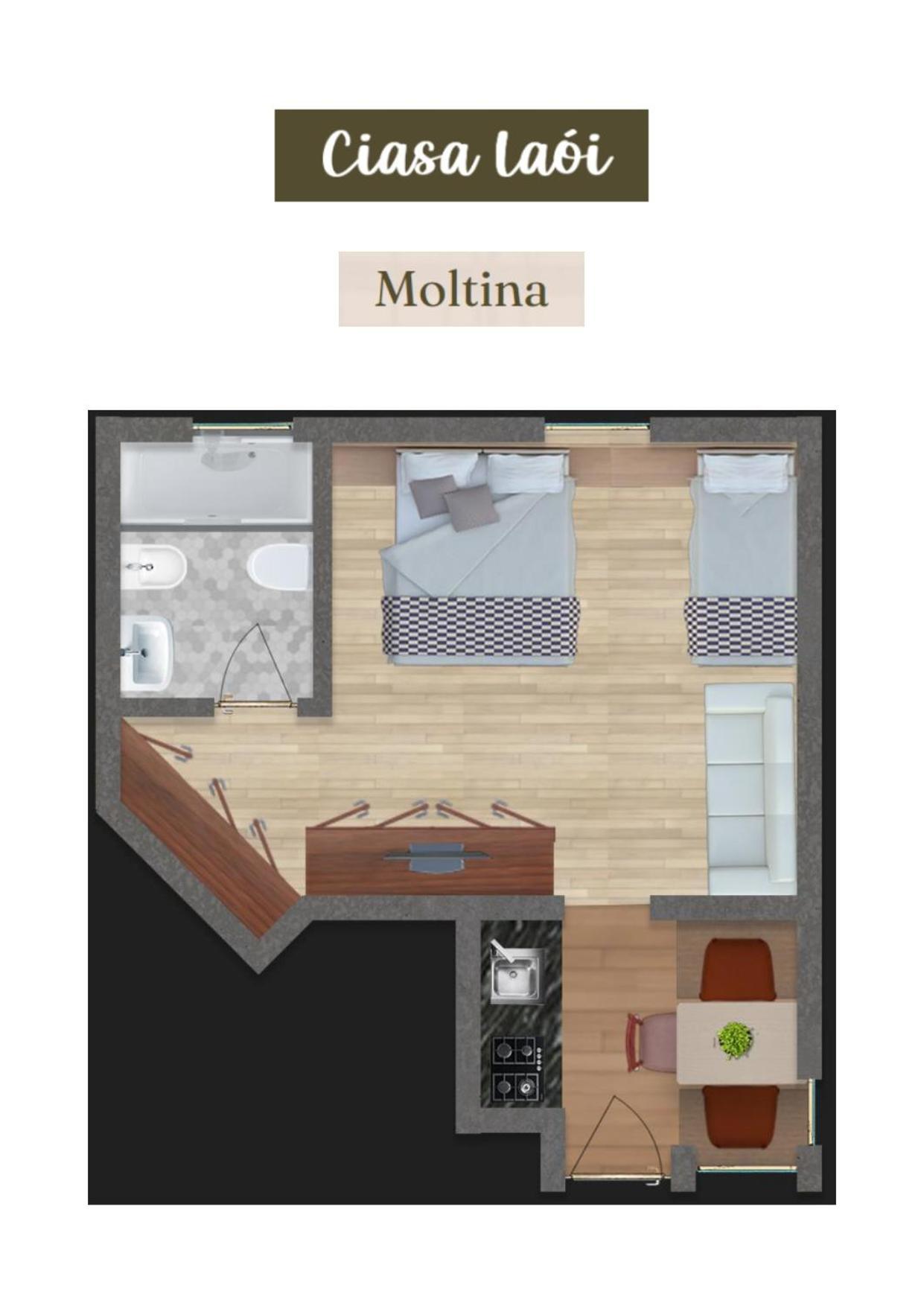 Apartment Ciasa Laoi San Cassiano  Bagian luar foto